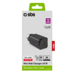 SBS TRAVEL CHARGER PD 65W GaN black - Image 2