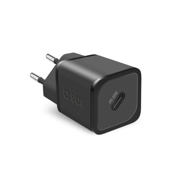 SBS TRAVEL CHARGER PD 20W GaN black SBS TRAVEL CHARGER PD 20W GaN black - Image 1