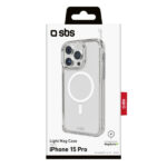 SBS LIGHT MAG IPHONE 15 PRO transparent backcover - Image 2