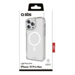 SBS LIGHT MAG IPHONE 15 PRO MAX transparent backcover - Image 2