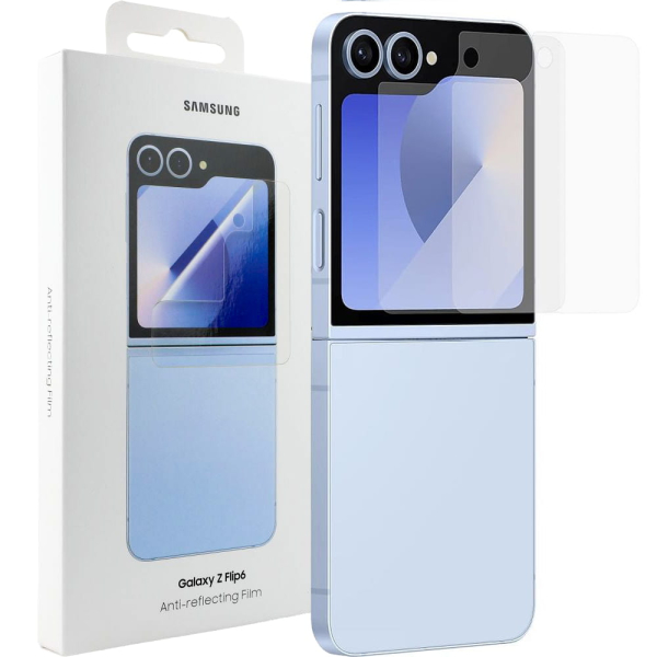 ORIGINAL SAMSUNG PLASTIC FRONT SCREEN PROTECTOR SAMSUNG Z FLIP 6 ORIGINAL SAMSUNG PLASTIC FRONT SCREEN PROTECTOR SAMSUNG Z FLIP 6 - Image 1