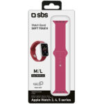 SBS BAND FOR APPLE WATCH 4 / 5 / 6 / 7 / SE (44 MM) M red - Image 2