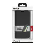 SBS WALLET SMOOTH STAND BOOK IPHONE 16 black - Image 2