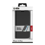 SBS WALLET SMOOTH STAND BOOK IPHONE 16 PLUS black - Image 2