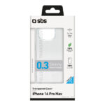 SBS 0.3 SKINNY TPU IPHONE 16 PRO MAX transparent backcover - Image 2