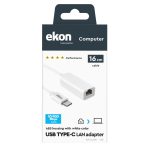 EKON by SBS AUDIO ADAPTOR TYPE C TO LAN FEMALE white - Image 2
