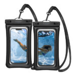 SPIGEN UNIVERSAL A610 FLOAT WATERPROOF CASE 2 PACK Black