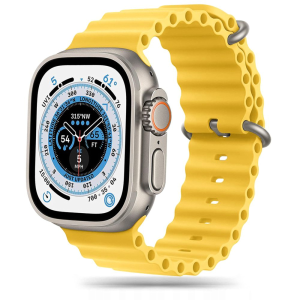 TECH-PROTECT REPLACMENT BAND ICON FOR APPLE WATCH 4 / 5 / 6 / 7 / SE (42 / 44 / 45 MM) yellow TECH-PROTECT REPLACMENT BAND ICON FOR APPLE WATCH 4 / 5 / 6 / 7 / SE (42 / 44 / 45 MM) yellow - Image 1