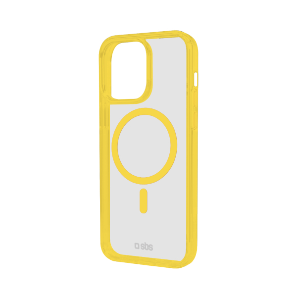 SBS MAG FRAME IPHONE 16 PRO yellow backcover SBS MAG FRAME IPHONE 16 PRO yellow backcover - Image 1