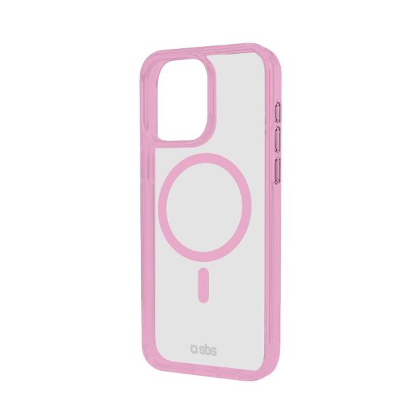 SBS MAG FRAME IPHONE 16 PRO pink backcover SBS MAG FRAME IPHONE 16 PRO pink backcover - Image 1