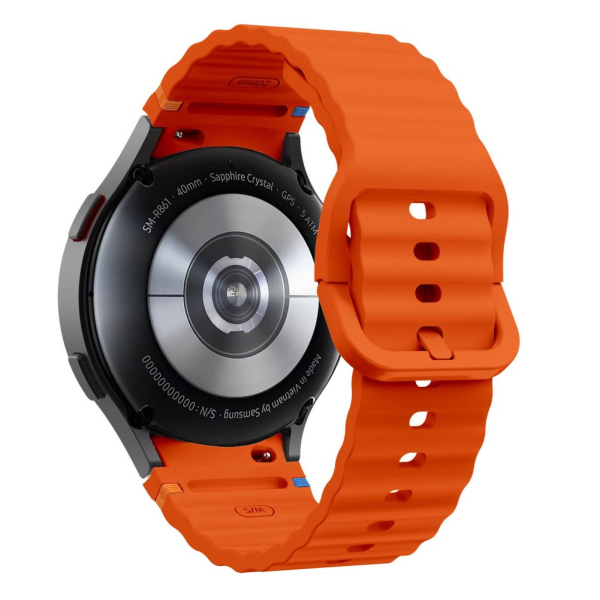 TECH-PROTECT REPLACMENT BAND SPORT FOR SAMSUNG WATCH 4 / 5 / 5 PRO / 6 / 7 / FE orange TECH-PROTECT REPLACMENT BAND SPORT FOR SAMSUNG WATCH 4 / 5 / 5 PRO / 6 / 7 / FE orange - Image 1
