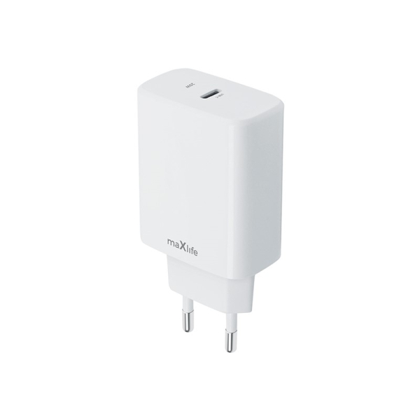 MAXLIFE TRAVEL FAST CHARGER PD QC 20W white MAXLIFE TRAVEL FAST CHARGER PD QC 20W white - Image 1