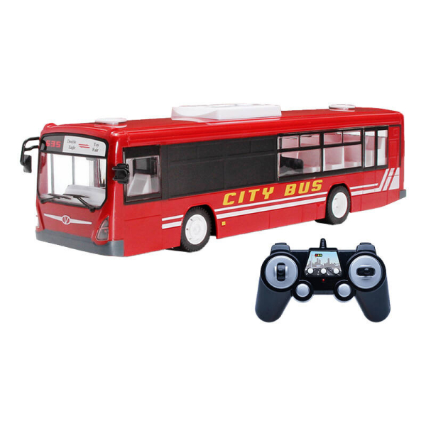 DOUBLE EAGLE REMOTE CONTROLLED CITY BUS 1:20 red DOUBLE EAGLE REMOTE CONTROLLED CITY BUS 1:20 red - Image 1