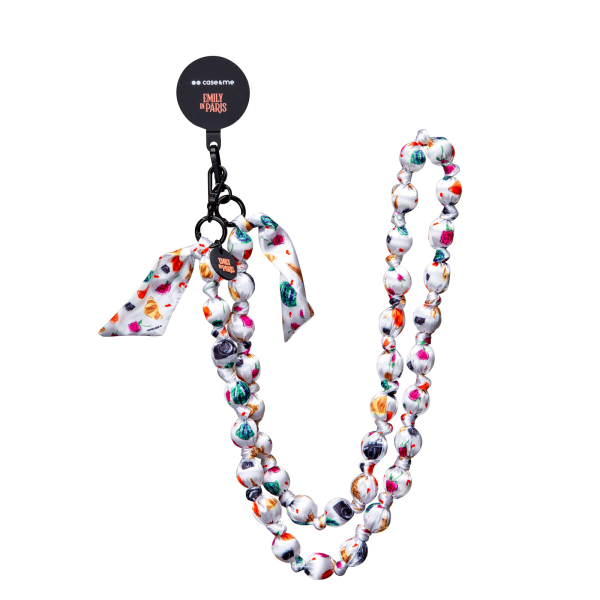 SBS EMILY IN PARIS UNIVERSAL NECK STRAP FOULARD FOR PHONES 60cm Pattern SBS EMILY IN PARIS UNIVERSAL NECK STRAP FOULARD FOR PHONES 60cm Pattern - Image 1