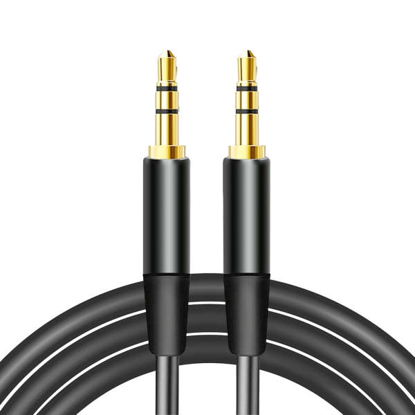 MAXLIFE AUDIO CABLE 3.5mm JACK to 3.5mm JACK 1m black MAXLIFE AUDIO CABLE 3.5mm JACK to 3.5mm JACK 1m black - Image 1