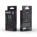 MAXLIFE AUDIO CABLE 3.5mm JACK to 3.5mm JACK 1m black - Image 2