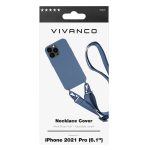 VIVANCO NECKLACE COVER IPHONE 13 PRO blue backcover - Image 2
