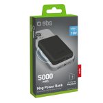 SBS POWERBANK 5000 mAh COMPATIBLE WITH MAGSAFE TYPE C black - Image 2