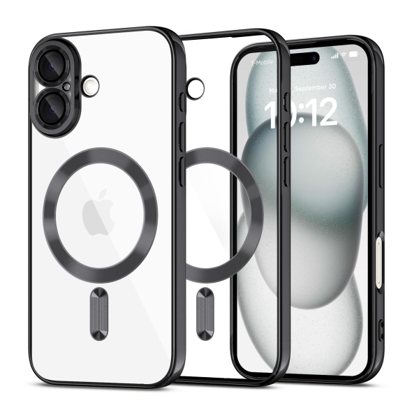 TECH-PROTECT MAGFLEX CASE IPHONE 16 shiny black backcover TECH-PROTECT MAGFLEX CASE IPHONE 16 shiny black backcover - Image 1