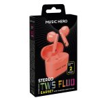 SBS MUSIC HERO WIRELESS EARPHONES TWS FLUO red - Image 2