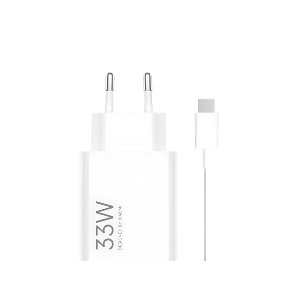 ORIGINAL XIAOMI MI TRAVEL CHARGER 33W + Type C DATA CABLE white ORIGINAL XIAOMI MI TRAVEL CHARGER 33W + Type C DATA CABLE white - Image 1