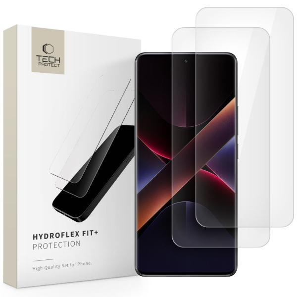 TECH-PROTECT HYDROFLEX FIT+ SCREEN XIAOMI REDMI NOTE 14 PRO 5G / 14 PRO+ PLUS 5G / POCO X7 5G TECH-PROTECT HYDROFLEX FIT+ SCREEN XIAOMI REDMI NOTE 14 PRO 5G / 14 PRO+ PLUS 5G / POCO X7 5G - Image 1