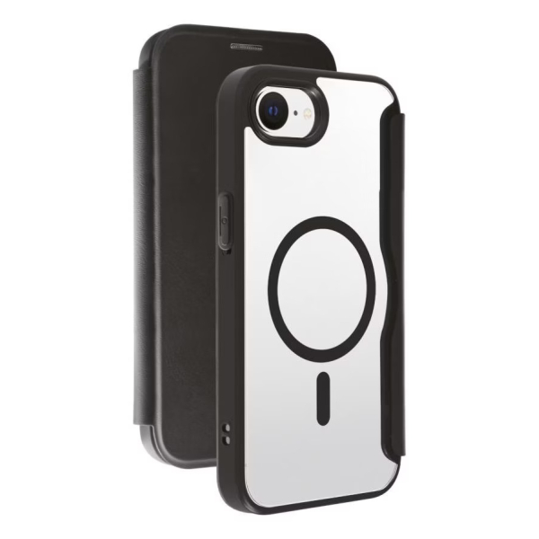 VIVANCO MAG PREMIUM WALLET BOOK CASE IPHONE 16E black VIVANCO MAG PREMIUM WALLET BOOK CASE IPHONE 16E black - Image 1