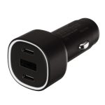 VIVANCO CAR CHARGER 3 PORTS USB/2XPD 60W black