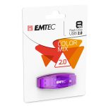 ΣΤΙΚΑΚΙ ΜΝΗΜΗΣ EMTEC 8GB USB 2.0 C410 COLOR violet - Image 2
