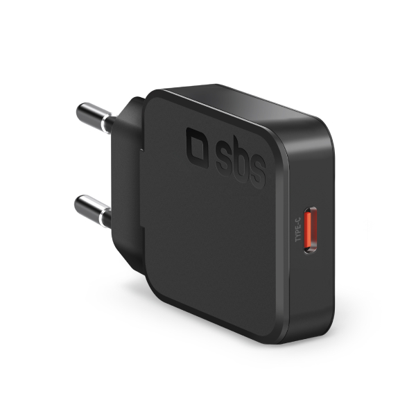 SBS TRAVEL CHARGER PD 20W GaN SLIM black SBS TRAVEL CHARGER PD 20W GaN SLIM black - Image 1