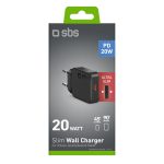 SBS TRAVEL CHARGER PD 20W GaN SLIM black - Image 2
