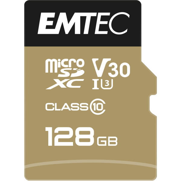 Memory Card microSD EMTEC USH-II V30 A2 SPEEDIN PRO PLUS 128GB CLASS 10 Memory Card microSD EMTEC USH-II V30 A2 SPEEDIN PRO PLUS 128GB CLASS 10 - Image 1