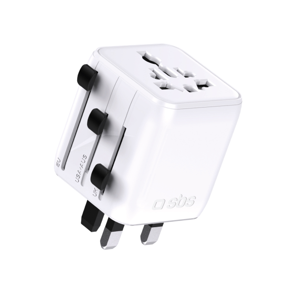 SBS UNIVERSAL ADAPTER 2500W EU/UK/US/AUS PLUGS SBS UNIVERSAL ADAPTER 2500W EU/UK/US/AUS PLUGS - Image 1