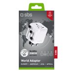 SBS UNIVERSAL ADAPTER 2500W EU/UK/US/AUS PLUGS - Image 2