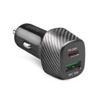 SBS CAR CHARGER 2 PORTS USB/TYPE C PD 25W black