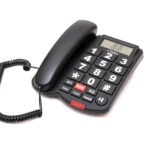 ΕΝΣΥΡΜΑΤΟ ΤΗΛΕΦΩΝΟ OSIO ΜΕ ΜΕΓΑΛΑ ΠΛΗΚΤΡΑ μαύρο