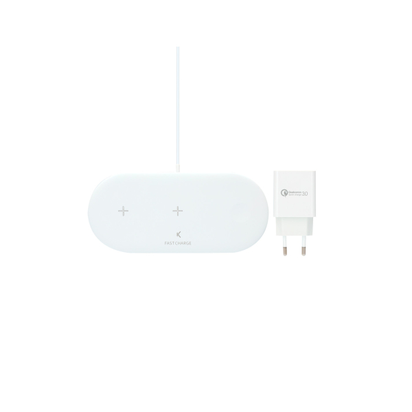 Ksix Qi STATION 3IN1 CHARGER FOR SMARTPHONE Ksix Qi STATION 3IN1 CHARGER FOR SMARTPHONE, AIRPODS,APPLE WATCH 15W - Image 1