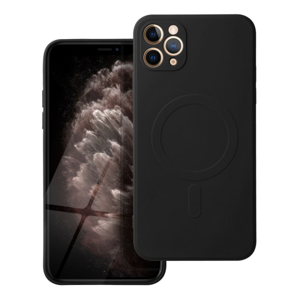 iS TPU SILICONE MAG IPHONE 11 PRO MAX black backcover iS TPU SILICONE MAG IPHONE 11 PRO MAX black backcover - Image 1