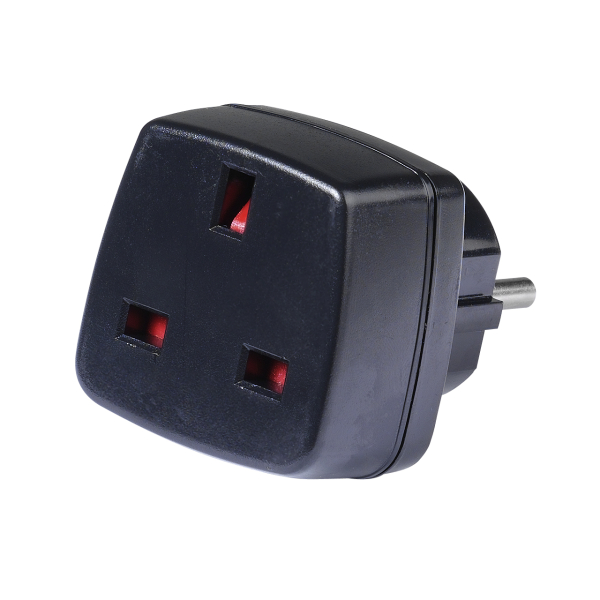 VIVANCO TRAVEL ADAPTER UK TO SCHUKO plug VIVANCO TRAVEL ADAPTER UK TO SCHUKO plug - Image 1