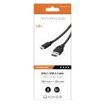 VIVANCO DATA CABLE USB 3.1 TO TYPE C 1m black - Image 2