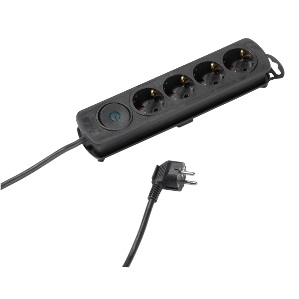 VIVANCO 4WAY ΠΟΛΥΠΡΙΖΟ with shutter 1.4m black VIVANCO 4WAY ΠΟΛΥΠΡΙΖΟ with shutter 1.4m black - Image 1