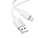 HOCO USB TO MICRO USB DATA CABLE 1m 2,4A X107 white
