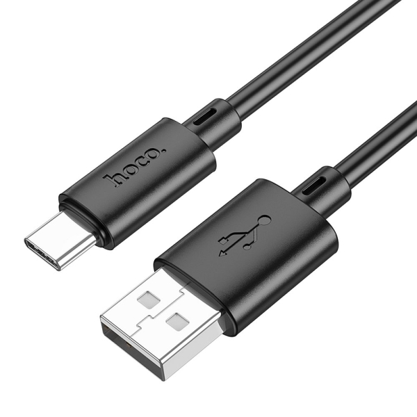 HOCO USB TO TYPE C DATA CABLE 1m X88 3A black HOCO USB TO TYPE C DATA CABLE 1m X88 3A black - Image 1