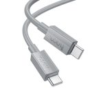 HOCO TYPE C TO TYPE C DATA CABLE 3A 60W 1m X107 grey