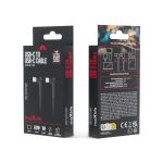 MAXLIFE TYPE C TO TYPE C ANGLE DATA CABLE 1m 60W black - Image 2