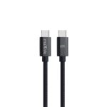 MAXLIFE TYPE C TO TYPE C DATA CABLE 60W 1m black