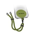 SBS CASE ME NECK STRAP LANYARD WITH PATCH FOR SMARTPHONES green
