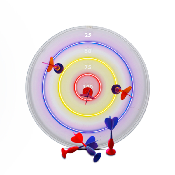 SBS LED DARTBOARD NEON EFFECT SUCTION-CUP DARTS SBS LED DARTBOARD NEON EFFECT SUCTION-CUP DARTS - Image 1