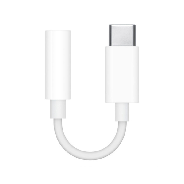 ORIGINAL APPLE ADAPTER TYPE C TO 3.5mm JACK white ORIGINAL APPLE ADAPTER TYPE C TO 3.5mm JACK white - Image 1