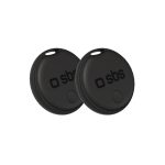 SBS 2X TRACKER COMPATIBLE WITH APPLE FIND MY / ANDROID FING HUB black